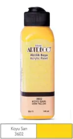 Artdeco Akrilik Boya 140 ml Koyu Sarı Y-070R-3602 - Görsel 2