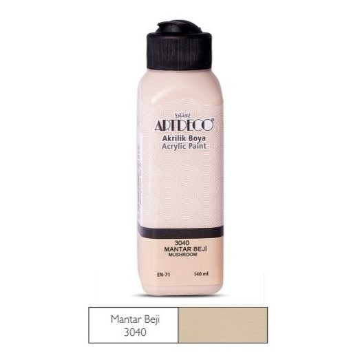 Artdeco Akrilik Boya 140 Ml Mantar Beji Y-070R- 3040