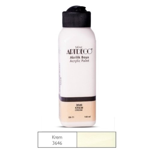 Artdeco Akrilik Boya Krem 140ml Y-070R- 3646