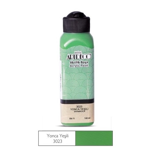 Artdeco Akrilik Boya 140Ml Yonca Yeşili Y-070R- 3023