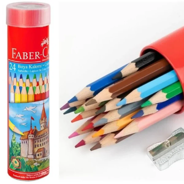Faber Castell Kuru Boya Kalemi 24 Renk Fsc