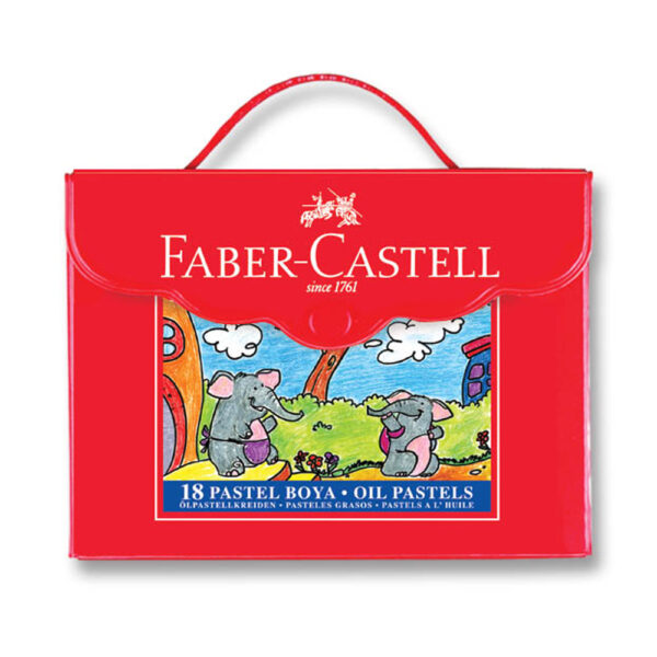 Faber Castell Pastel Boya Plastik Çantalı 18 Renk 